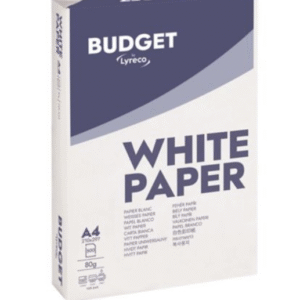 Lyreco Budget White A4 80gsm Copier Paper-Box of 5 Reams (5X500 Sheets of Paper)
